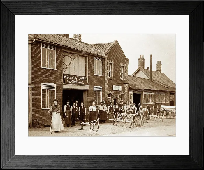 Framed Print : Murton and Turner Factory, Kenninghall early 1900's Framed Print : Murton and Turner Factory, Kenninghall early 1900's