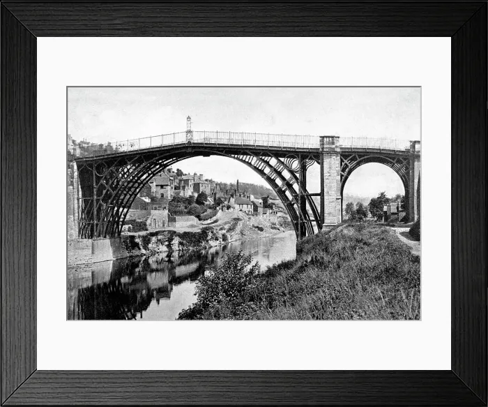 Framed Print : Ironbridge early 1900's Framed Print : Ironbridge early 1900's