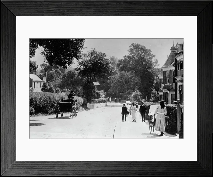 Framed Print : Westcliff Station Road early 1900s Framed Print : Westcliff Station Road early 1900s