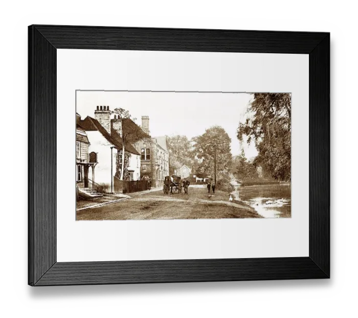 Framed Print : The Long Pond, Westerham early 1900's Framed Print : The Long Pond, Westerham early 1900's