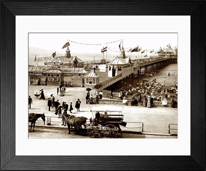 Framed Print : Weston-Super-Mare Pier early 1900s Framed Print : Weston-Super-Mare Pier early 1900s