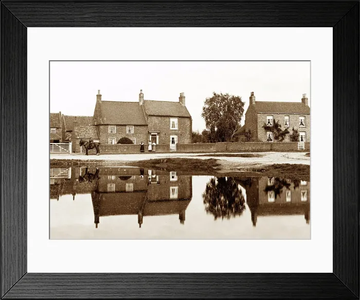 Framed Print : The Park Pond, Westwoodside early 1900's Framed Print : The Park Pond, Westwoodside early 1900's