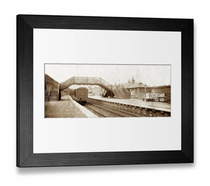 Framed Print : Railway Station, Wetherby early 1900's Framed Print : Railway Station, Wetherby early 1900's