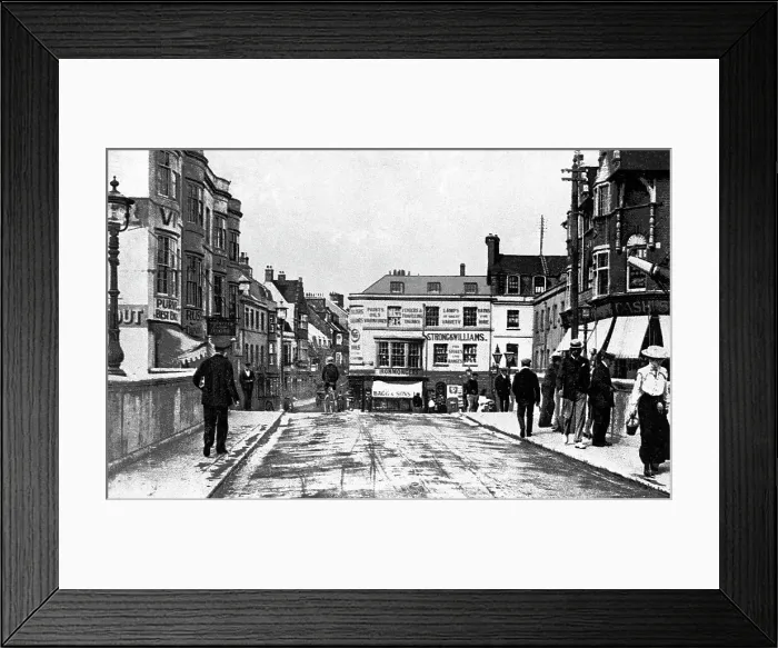 Framed Print : Weymouth Bridge early 1900s Framed Print : Weymouth Bridge early 1900s