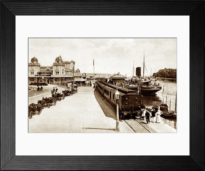 Framed Print : Weymouth Pier early 1900's Framed Print : Weymouth Pier early 1900's