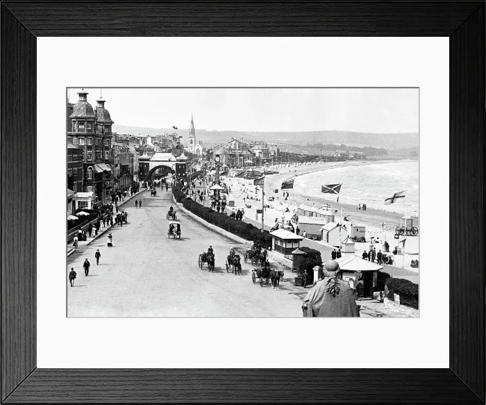 Framed Print : Weymouth The Front early 1900s Framed Print : Weymouth The Front early 1900s