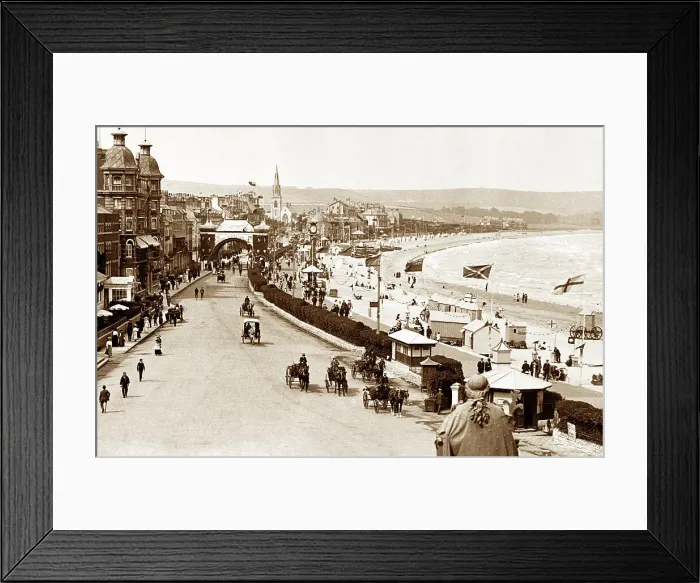 Framed Print : Weymouth Beach early 1900's Framed Print : Weymouth Beach early 1900's