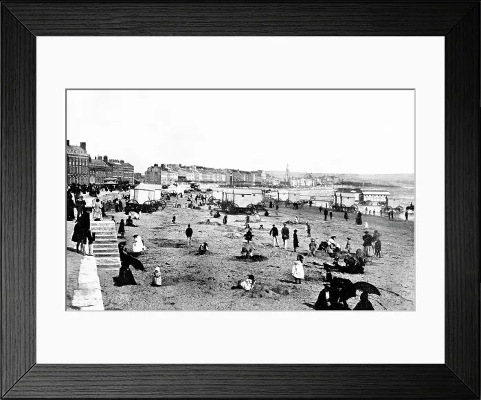 Framed Print : Weymouth Beach early 1900s Framed Print : Weymouth Beach early 1900s