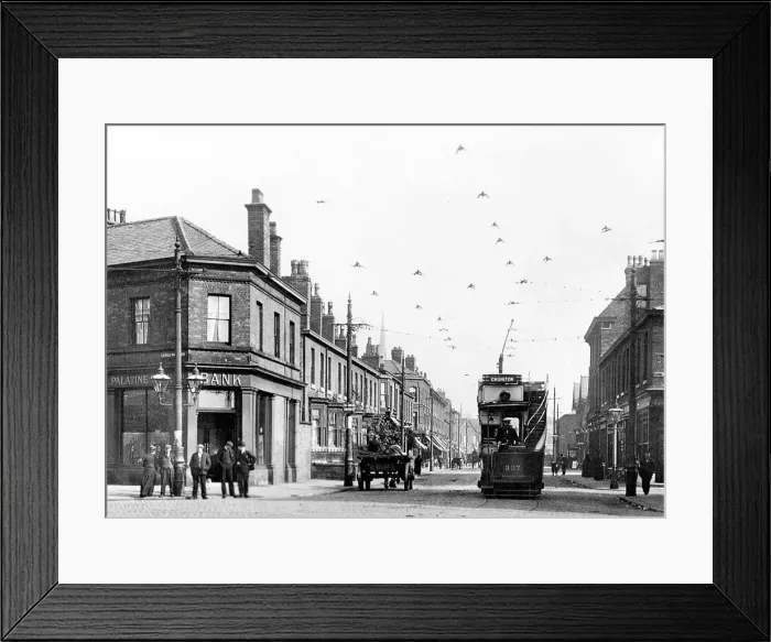 Framed Print : Whalley Range, Blackburn early 1900's Framed Print : Whalley Range, Blackburn early 1900's