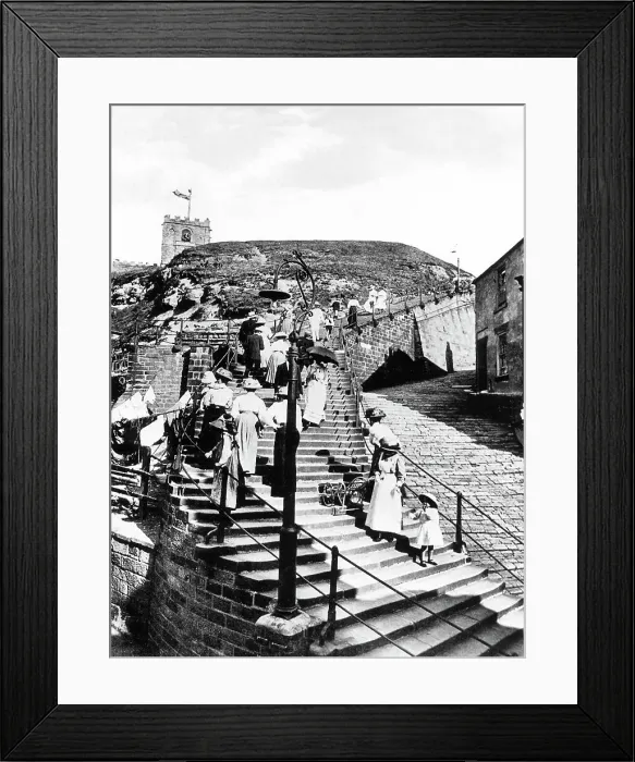 Framed Print : Whitby Steps early 1900s Framed Print : Whitby Steps early 1900s