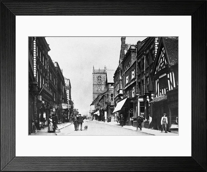 Framed Print : Whitchurch High Street early 1900s Framed Print : Whitchurch High Street early 1900s