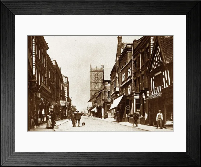 Framed Print : High Street, Whitchurch early 1900's Framed Print : High Street, Whitchurch early 1900's