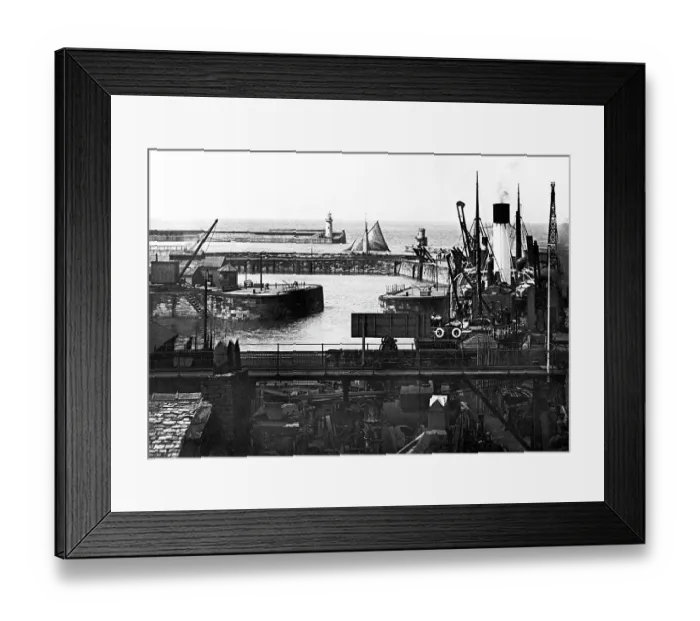 Framed Print : Whitehaven Harbour early 1900s Framed Print : Whitehaven Harbour early 1900s