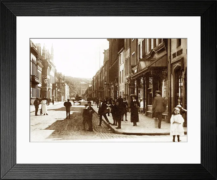 Framed Print : Lowther Street, Whitehaven early 1900's Framed Print : Lowther Street, Whitehaven early 1900's