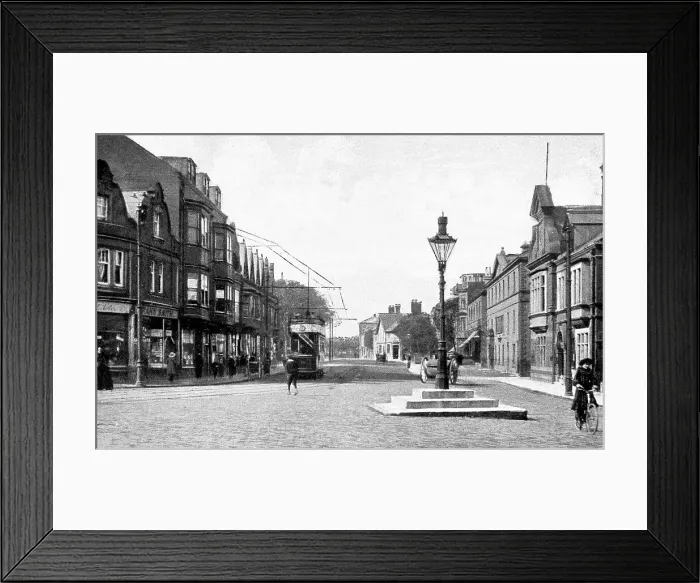 Framed Print : Whitley Bay Whitley Road early 1900s Framed Print : Whitley Bay Whitley Road early 1900s