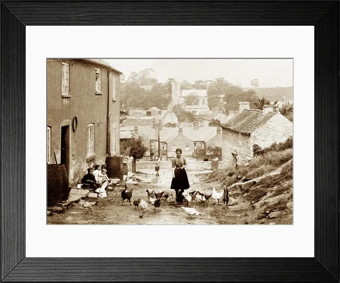 Framed Print : Whitwell near Worksop from Babestone Moor early 1900s Framed Print : Whitwell near Worksop from Babestone Moor early 1900s