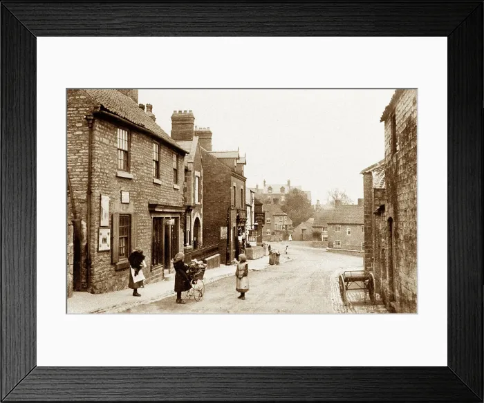 Framed Print : High Street, Whitwell early 1900's Framed Print : High Street, Whitwell early 1900's