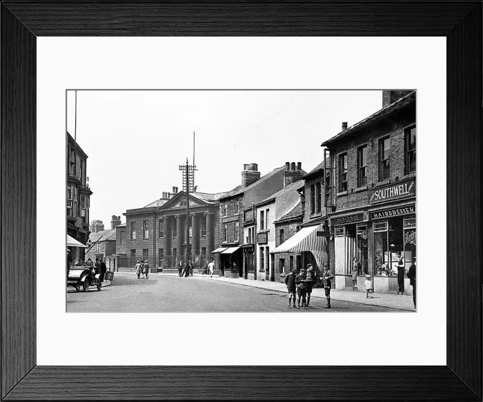 Framed Print : Pontefract Corn Market early probably 1920s Framed Print : Pontefract Corn Market early probably 1920s
