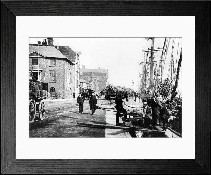 Framed Print : Poole The Quay early 1900s Framed Print : Poole The Quay early 1900s
