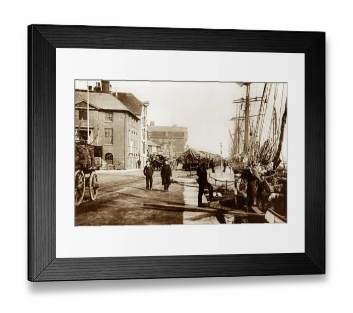 Framed Print : The Quay, Poole early 1900's Framed Print : The Quay, Poole early 1900's