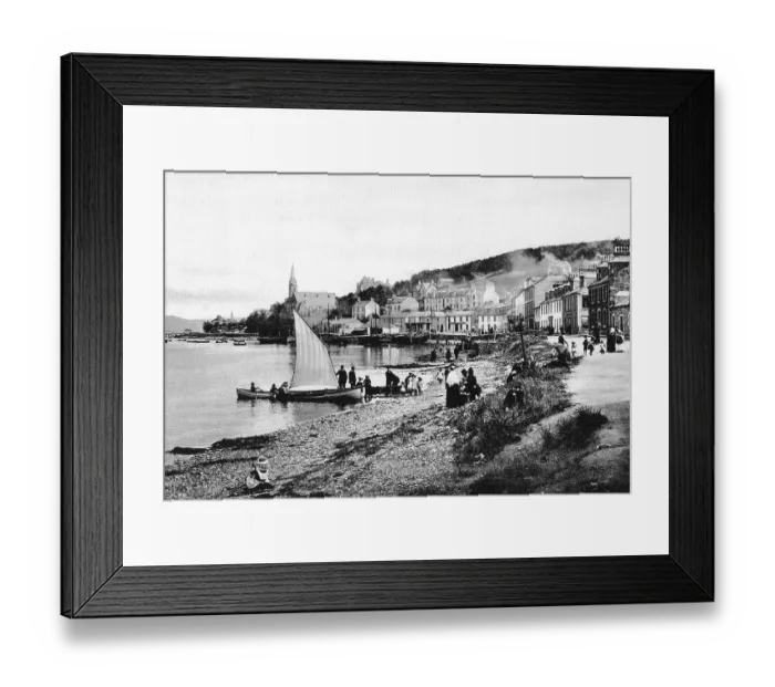 Framed Print : Port Bannatyne, Isle of Bute early 1900's Framed Print : Port Bannatyne, Isle of Bute early 1900's