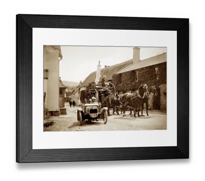 Framed Print : Porlock early 1900's Framed Print : Porlock early 1900's