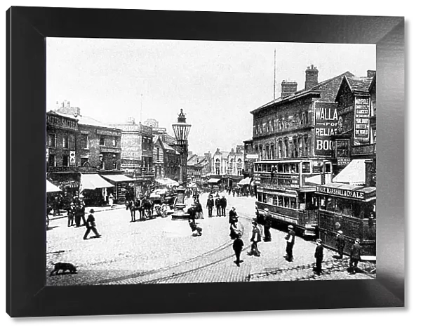 Wigan Old Market Place Victorian period