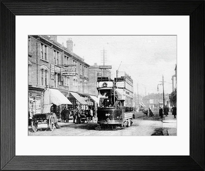 Framed Print : Willesden Church Road early 1900s Framed Print : Willesden Church Road early 1900s