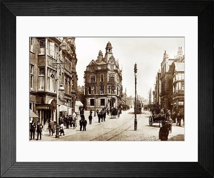 Framed Print : Wallgate, Wigan early 1900's Framed Print : Wallgate, Wigan early 1900's