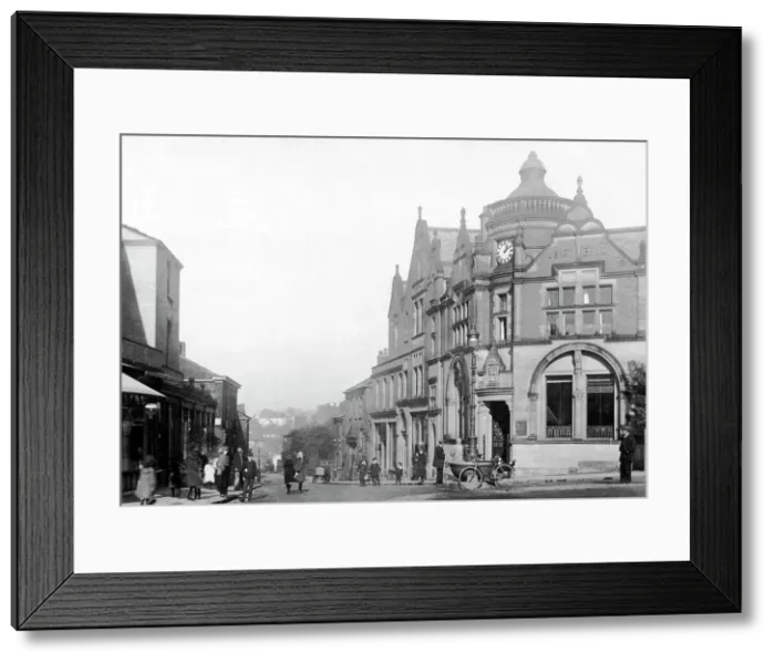 Framed Print : Wilmslow Church Street early 1900s Framed Print : Wilmslow Church Street early 1900s