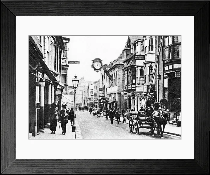 Framed Print : Winchester High Street early 1900s Framed Print : Winchester High Street early 1900s