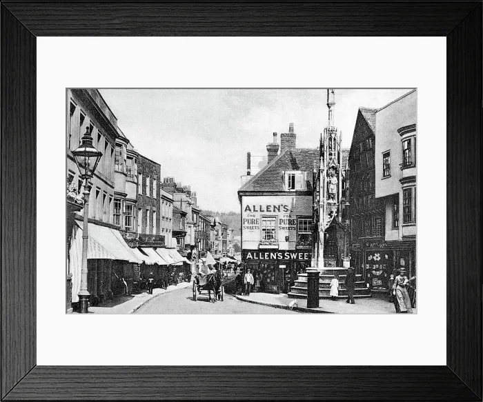 Framed Print : Winchester High Street early 1900s Framed Print : Winchester High Street early 1900s