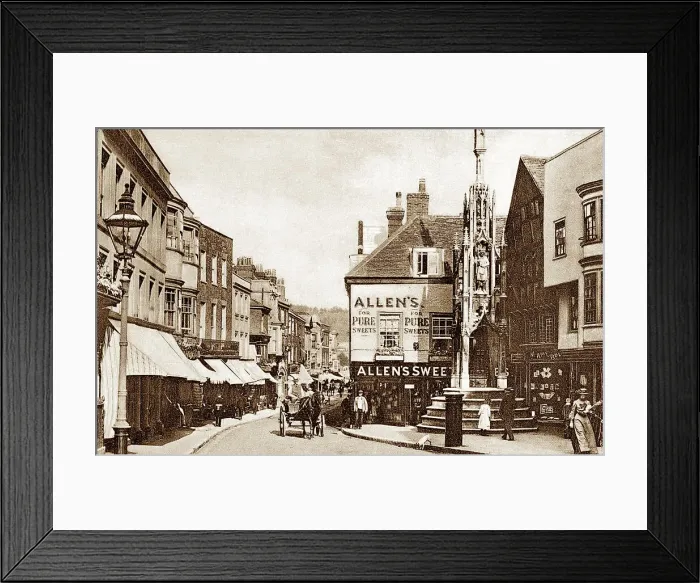 Framed Print : High Street, Winchester early 1900's Framed Print : High Street, Winchester early 1900's