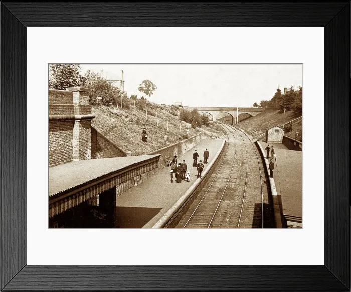 Framed Print : Railway Station, Winchmore Hill Framed Print : Railway Station, Winchmore Hill