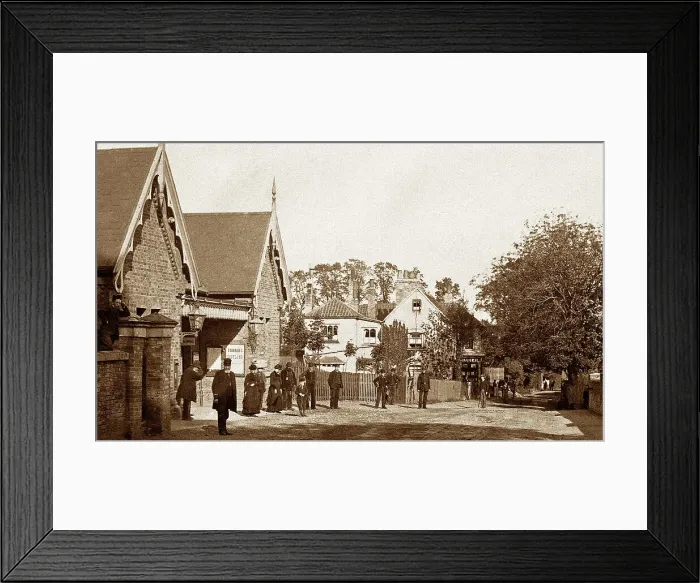 Framed Print : Railway Station, Winchmore Hill Framed Print : Railway Station, Winchmore Hill