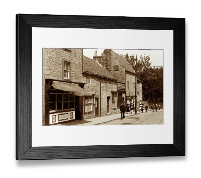 Framed Print : Station Road, Mansfield Woodhouse early 1900's