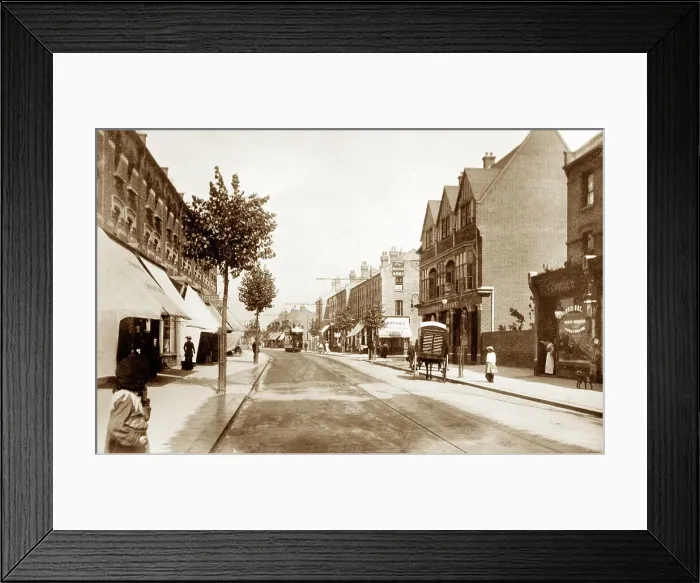 Framed Print : High Street, Manor Park early 1900's Framed Print : High Street, Manor Park early 1900's