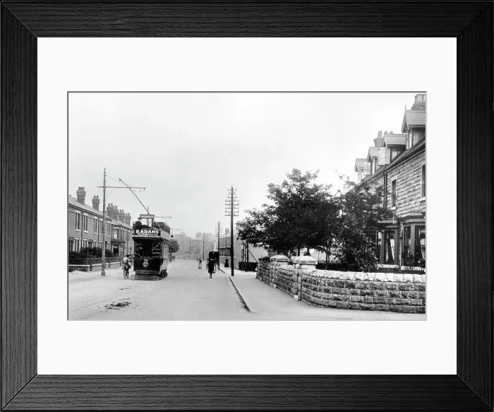 Framed Print : Chesterfield Road, Mansfield early 1900's Framed Print : Chesterfield Road, Mansfield early 1900's