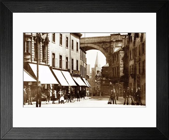 Framed Print : Mansfield Church Street early 1900s Framed Print : Mansfield Church Street early 1900s