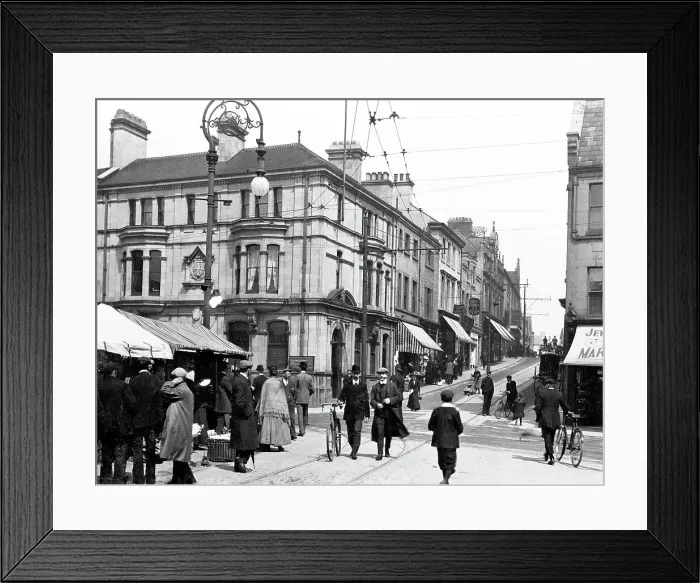 Framed Print : Mansfield Leeming Street probably 1920s Framed Print : Mansfield Leeming Street probably 1920s