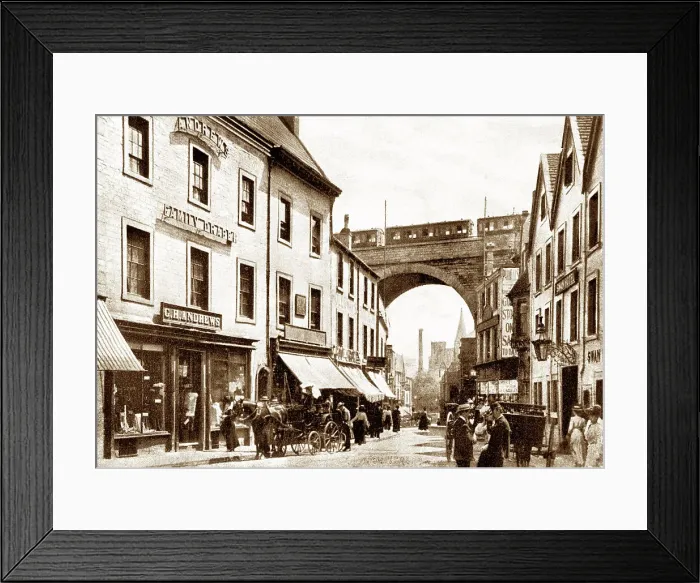 Framed Print : Mansfield Church Street early 1900s Framed Print : Mansfield Church Street early 1900s