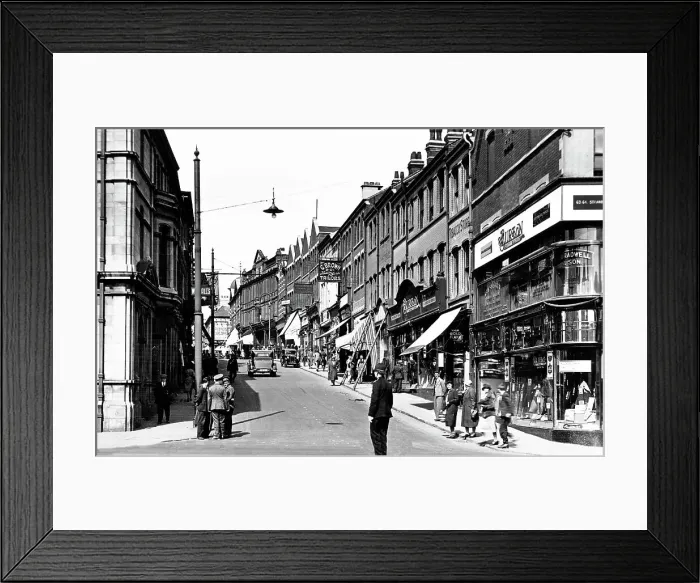 Framed Print : Mansfield Leeming Street probably 1930s Framed Print : Mansfield Leeming Street probably 1930s