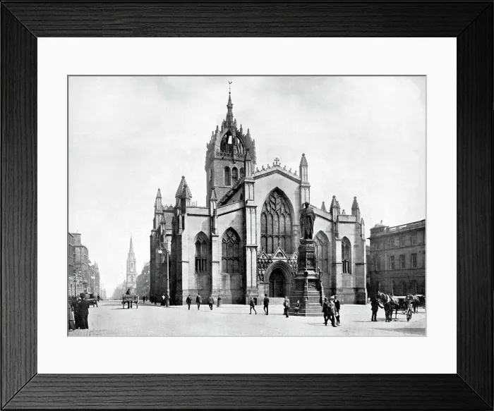 Framed Print : St Giles Cathedral, Edinburgh early 1900's Framed Print : St Giles Cathedral, Edinburgh early 1900's
