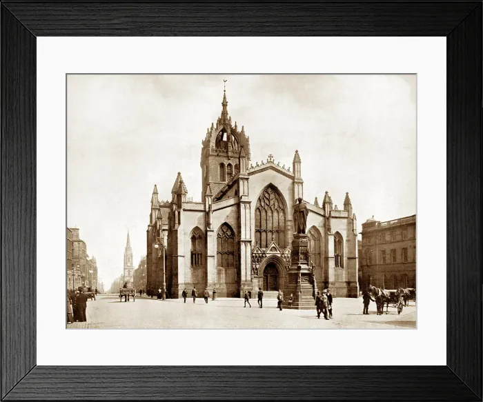 Framed Print : Edinburgh St. Giles Cathedral Victorian period Framed Print : Edinburgh St. Giles Cathedral Victorian period