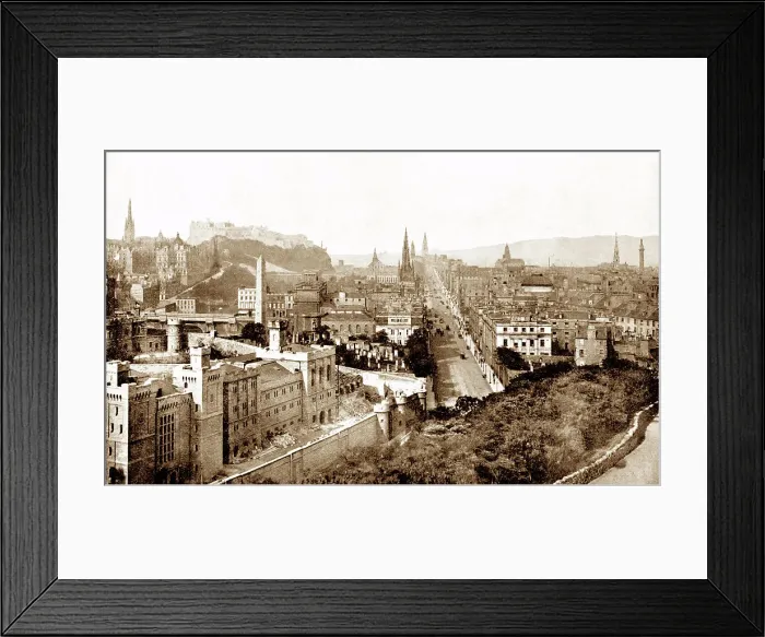 Framed Print : Edinburgh from Calton Hill Victorian period Framed Print : Edinburgh from Calton Hill Victorian period