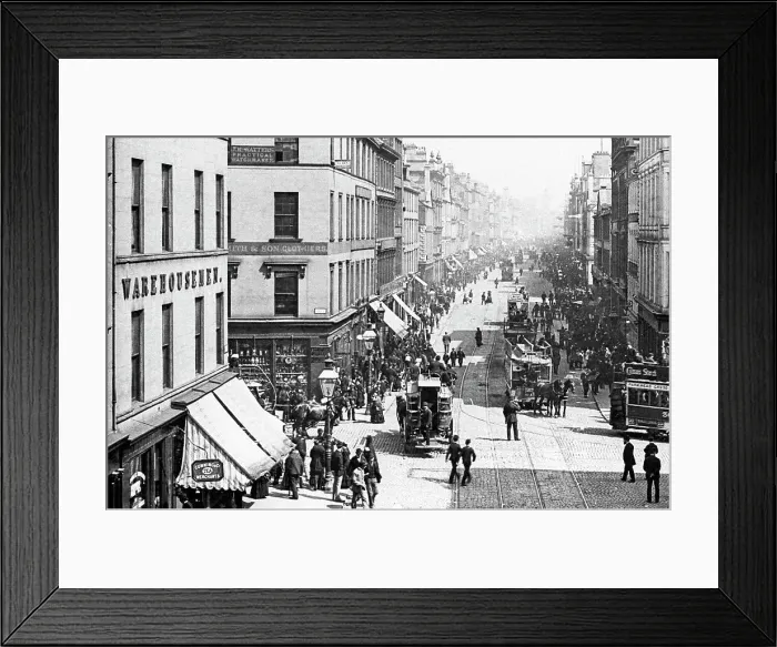 Framed Print : Argyle Street, Glasgow early 1900's Framed Print : Argyle Street, Glasgow early 1900's