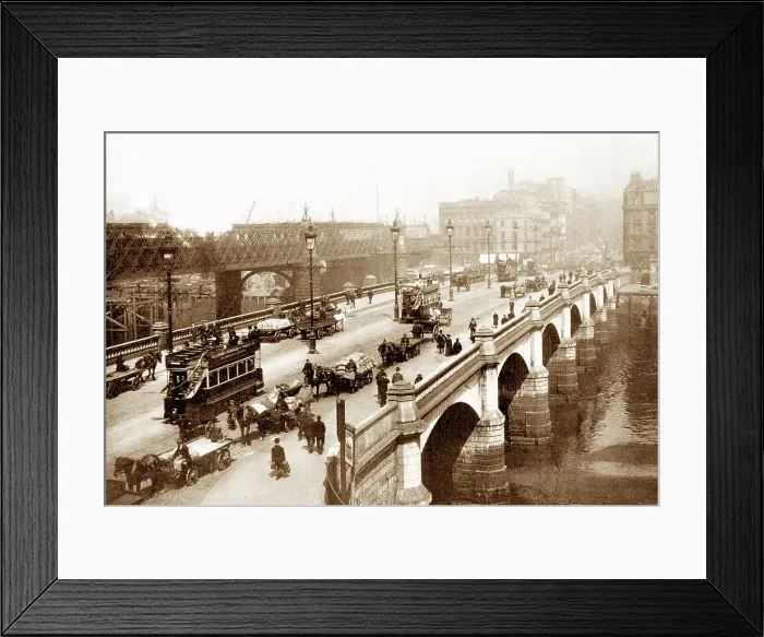 Framed Print : Glasgow Jamaica Bridge early 1900s Framed Print : Glasgow Jamaica Bridge early 1900s