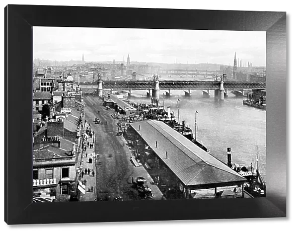Glasgow River Clyde from the Sailors Home early 1900s