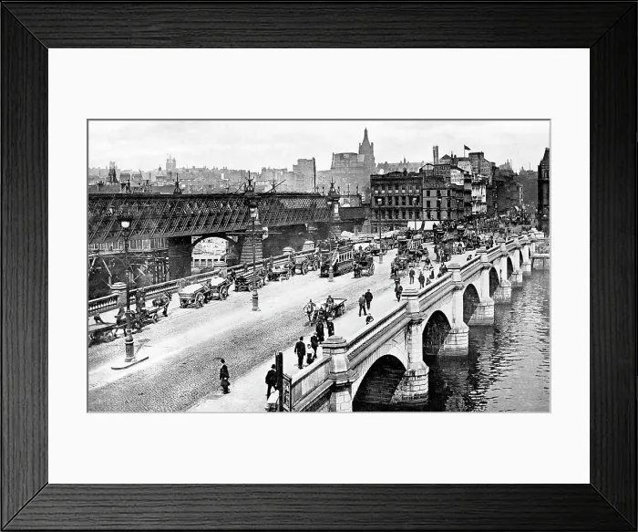 Framed Print : Jamaica Bridge, Glasgow early 1900's Framed Print : Jamaica Bridge, Glasgow early 1900's