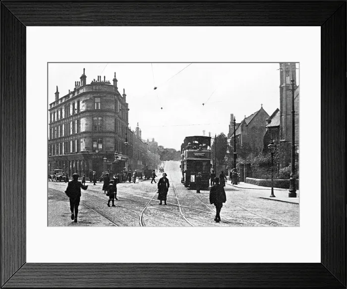 Framed Print : Shawlands Cross, Glasgow early 1900's Framed Print : Shawlands Cross, Glasgow early 1900's